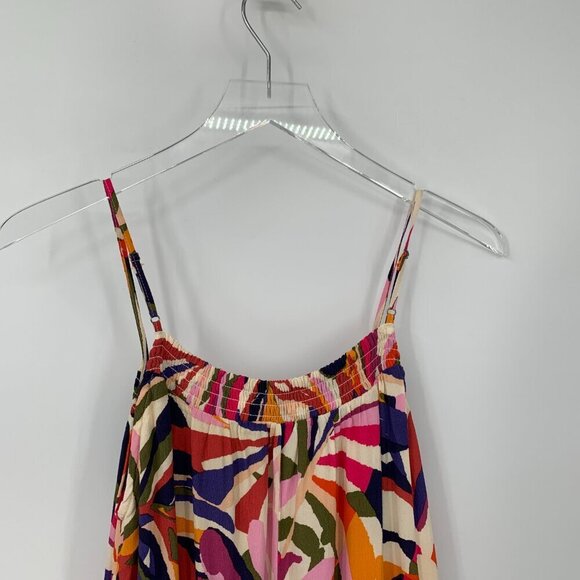 Evereve Evelyn maxi dress tank long flowy smocked colorful abstract new X-Large - Picture 5 of 6